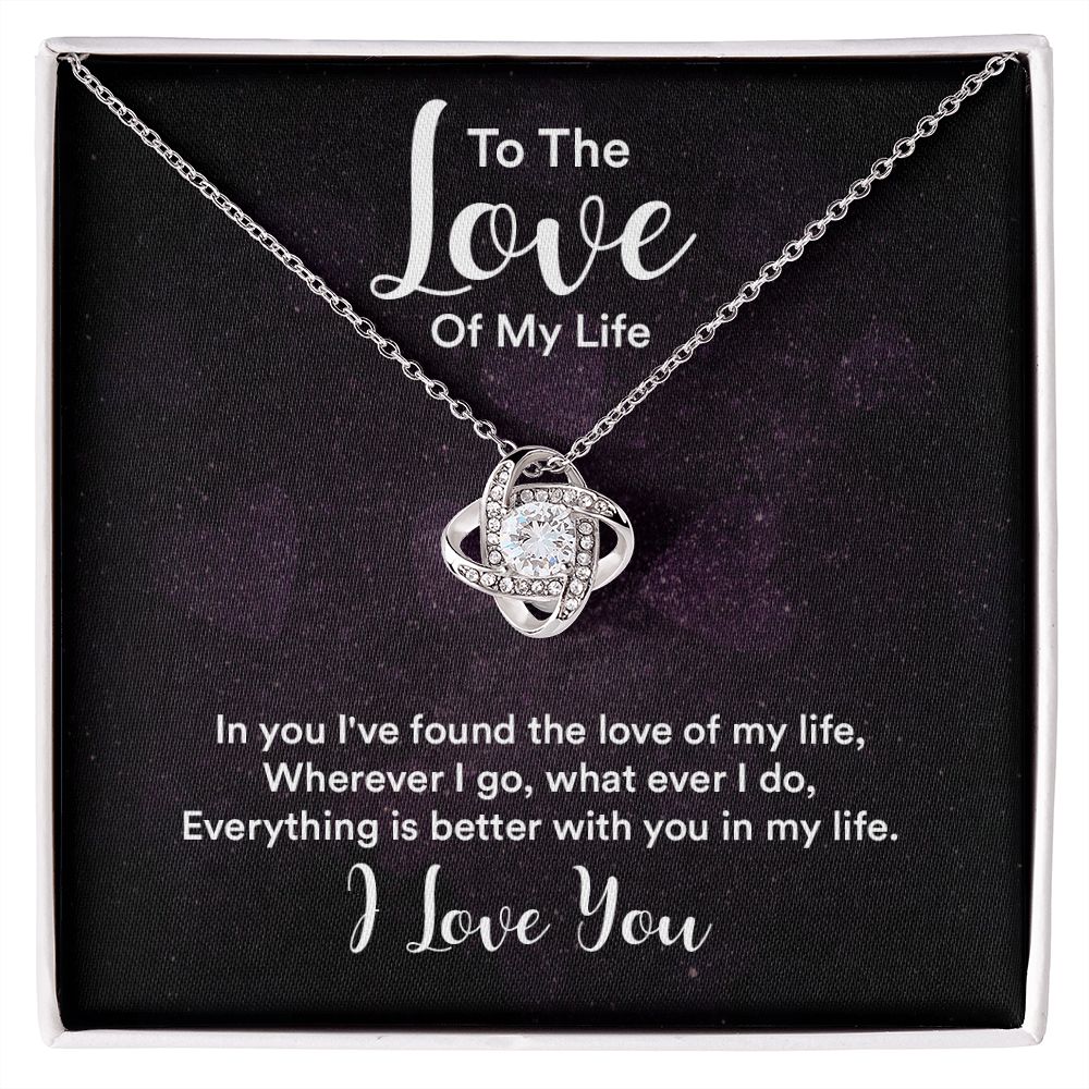 Everything Is Better Love Knot Necklace | To Wife | To Girlfriend