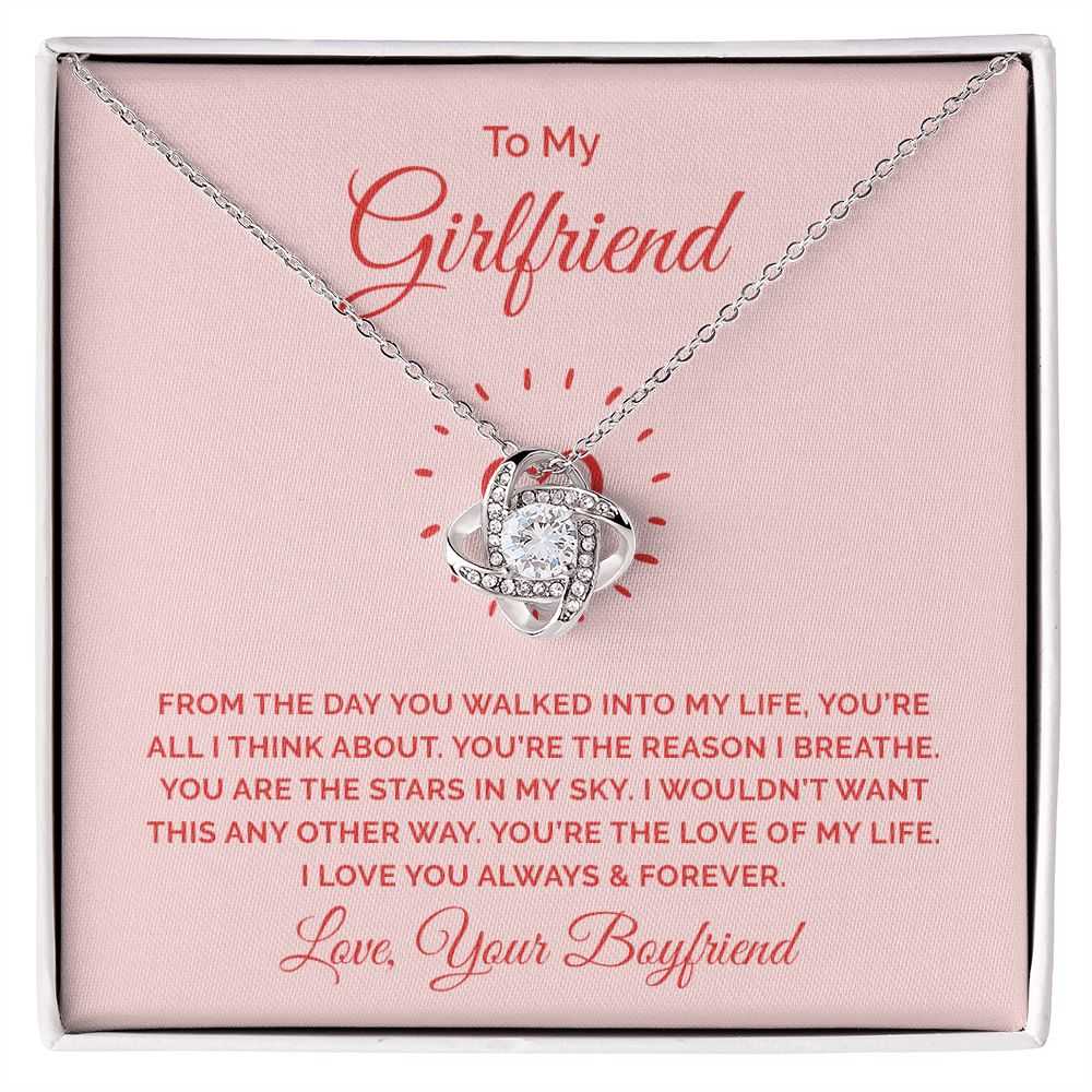 To My Girlfriend, All I Think About Love Knot Necklace | To Girlfriend