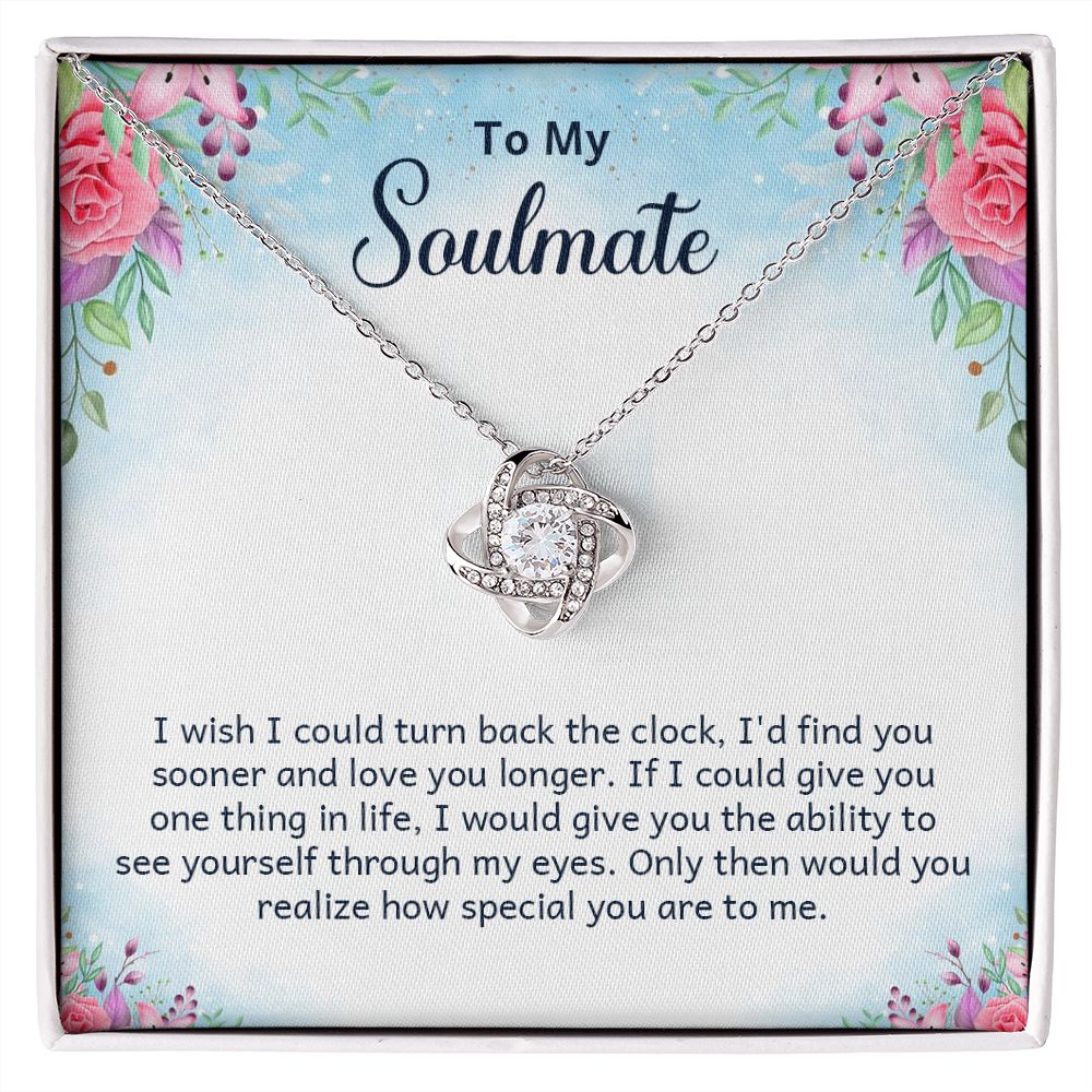 To My Soulmate, How Special You Are Love Knot Necklace | To Wife | To Girlfriend