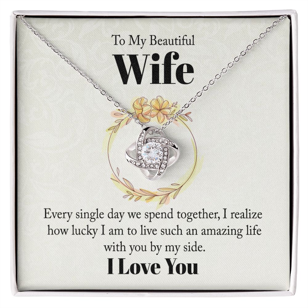 Every Single Day Love Knot Necklace | To Wife
