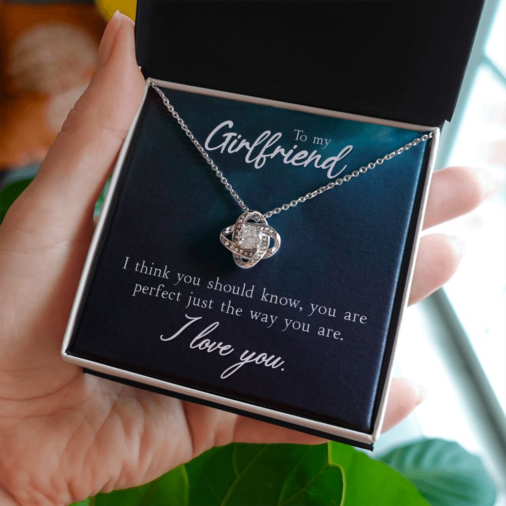 To My Girlfriend, You're Perfect Love Knot Necklace | To Girlfriend