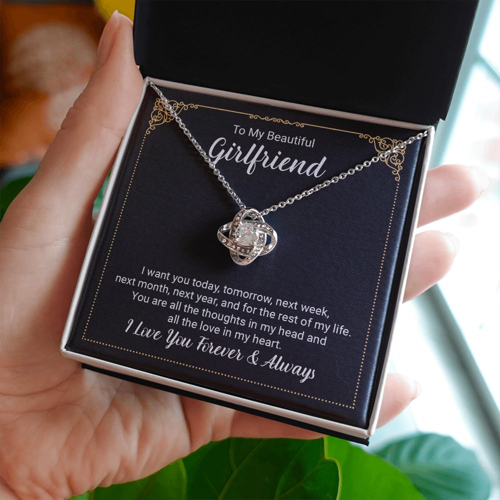 I Want You Love Knot Necklace | To Girlfriend