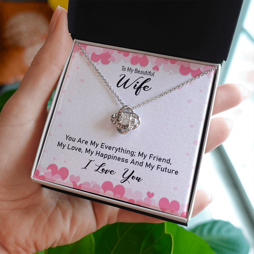 To My Wife, My Future Love Knot Necklace | To Wife