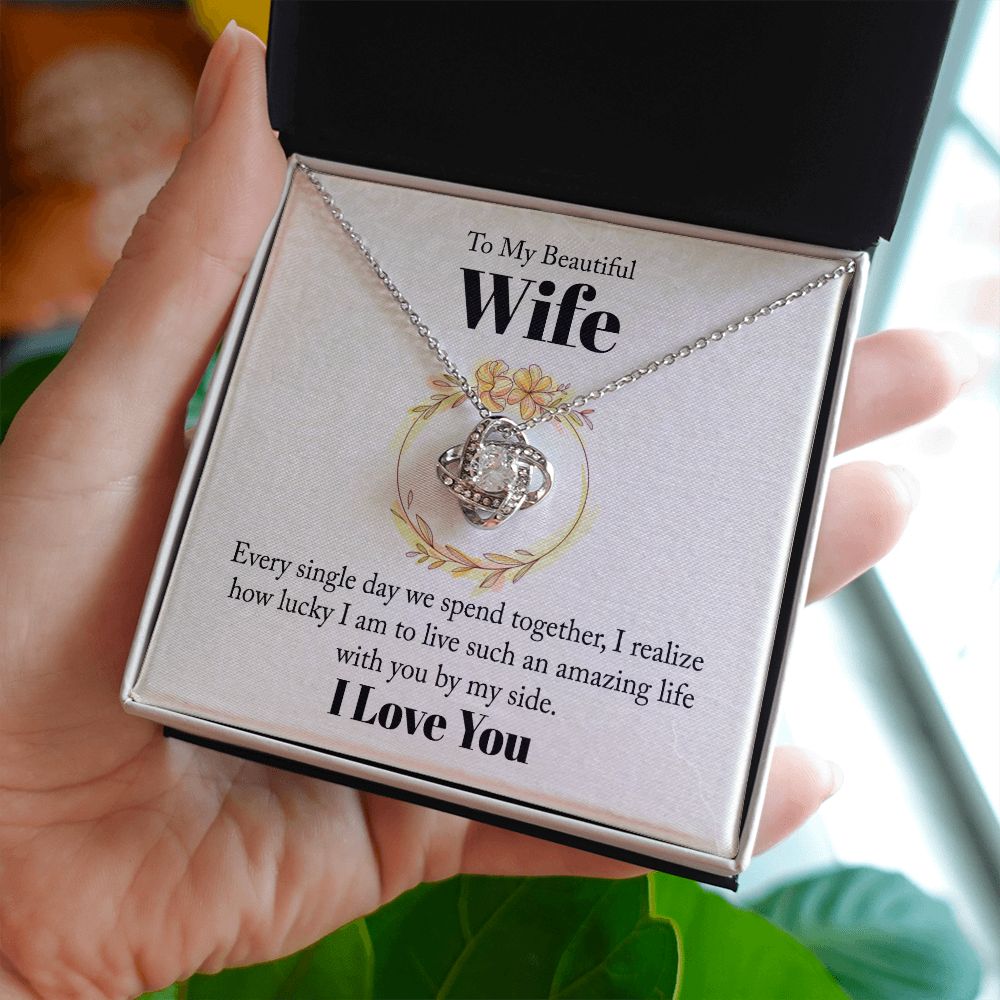 Every Single Day Love Knot Necklace | To Wife