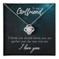 To My Girlfriend, You're Perfect Love Knot Necklace | To Girlfriend