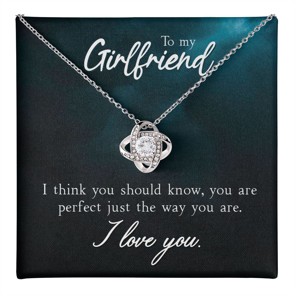 To My Girlfriend, You're Perfect Love Knot Necklace | To Girlfriend