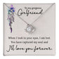 When I Look in Your Eyes Love Knot Necklace | To Girlfriend