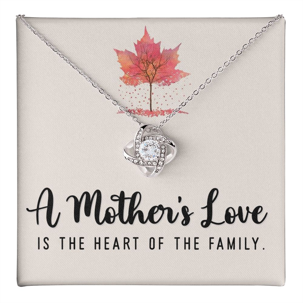 A Mother's Love is the Heart Love Knot Necklace | To Mother