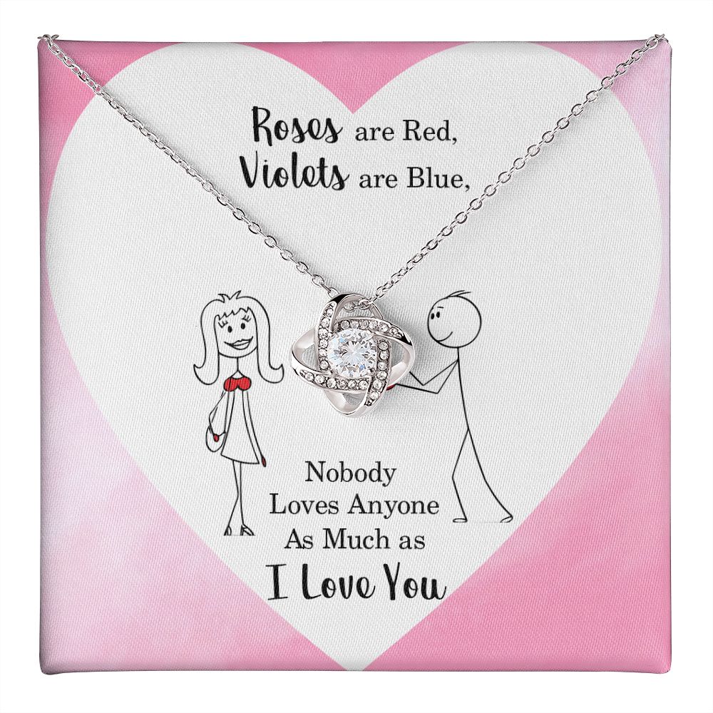 Nobody Loves Anyone Love Knot Necklace | To Girlfriend | To Wife