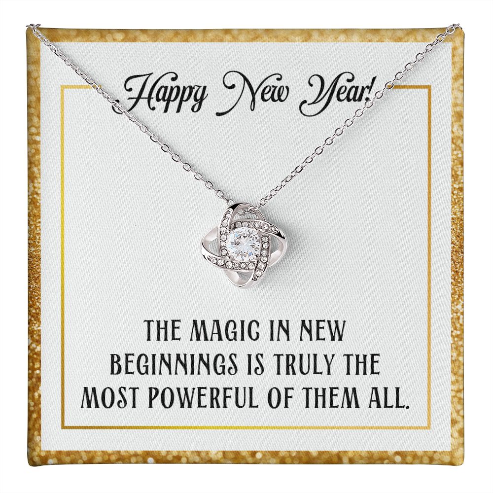 Magic in New Beginnings Love Knot Necklace