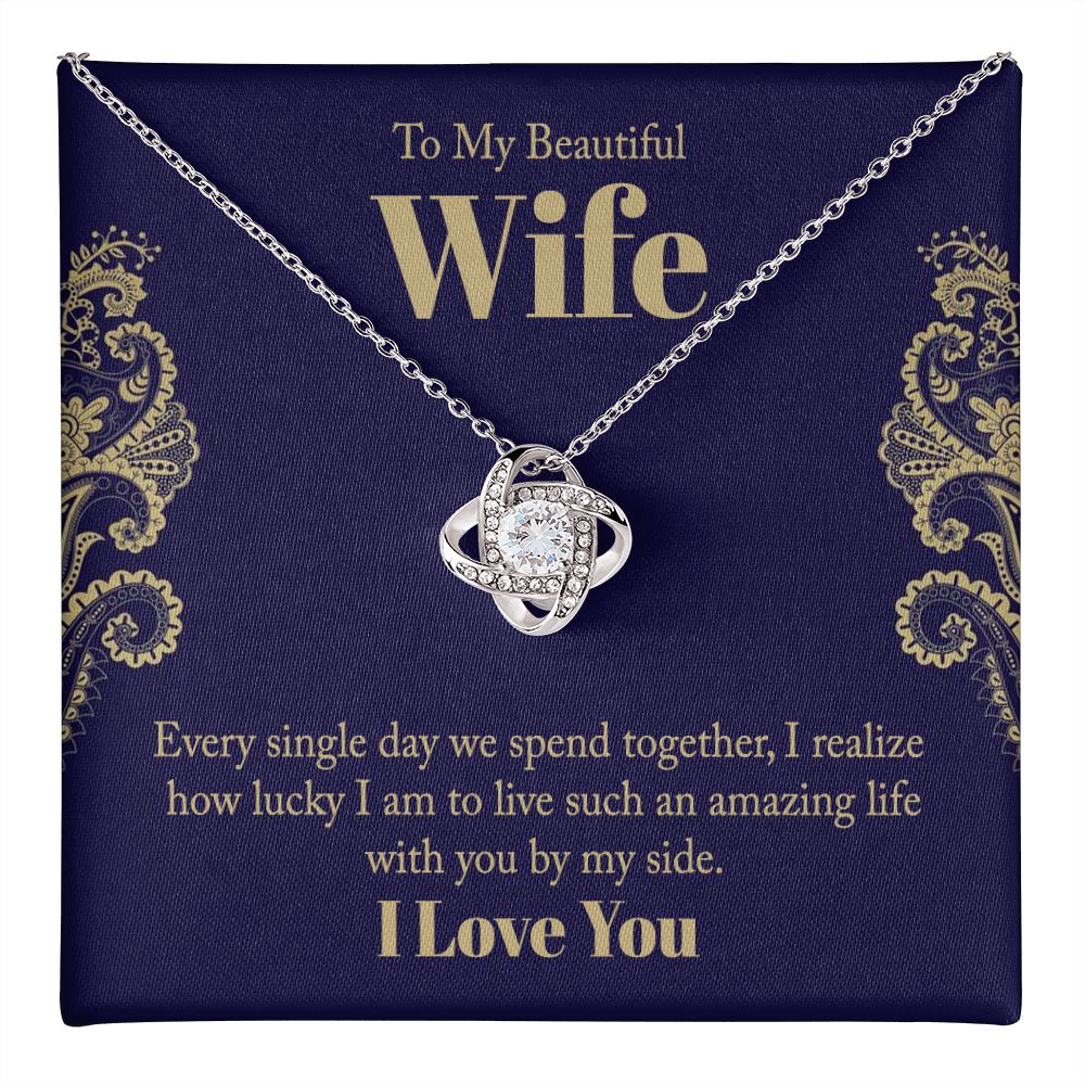 Every Single Day Love Knot Necklace | To Wife