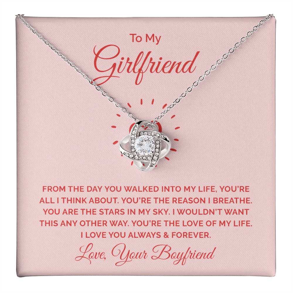 To My Girlfriend, All I Think About Love Knot Necklace | To Girlfriend