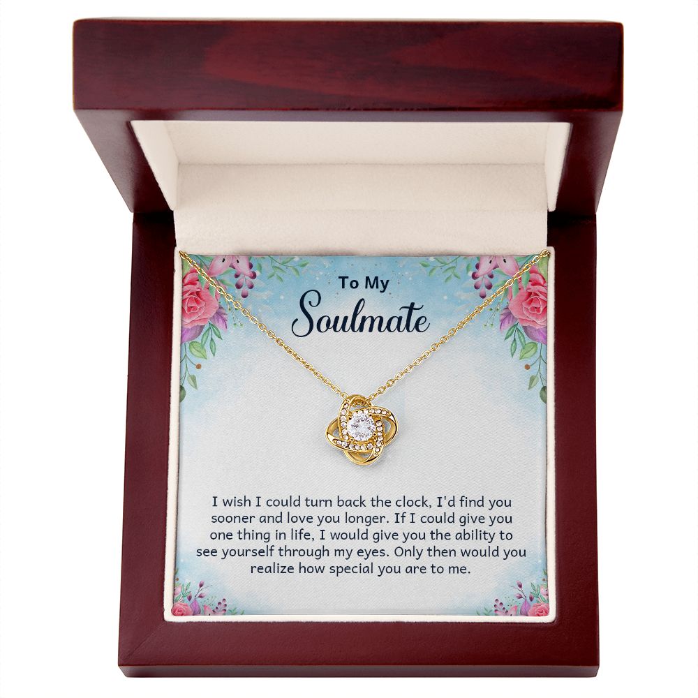 To My Soulmate, How Special You Are Love Knot Necklace | To Wife | To Girlfriend