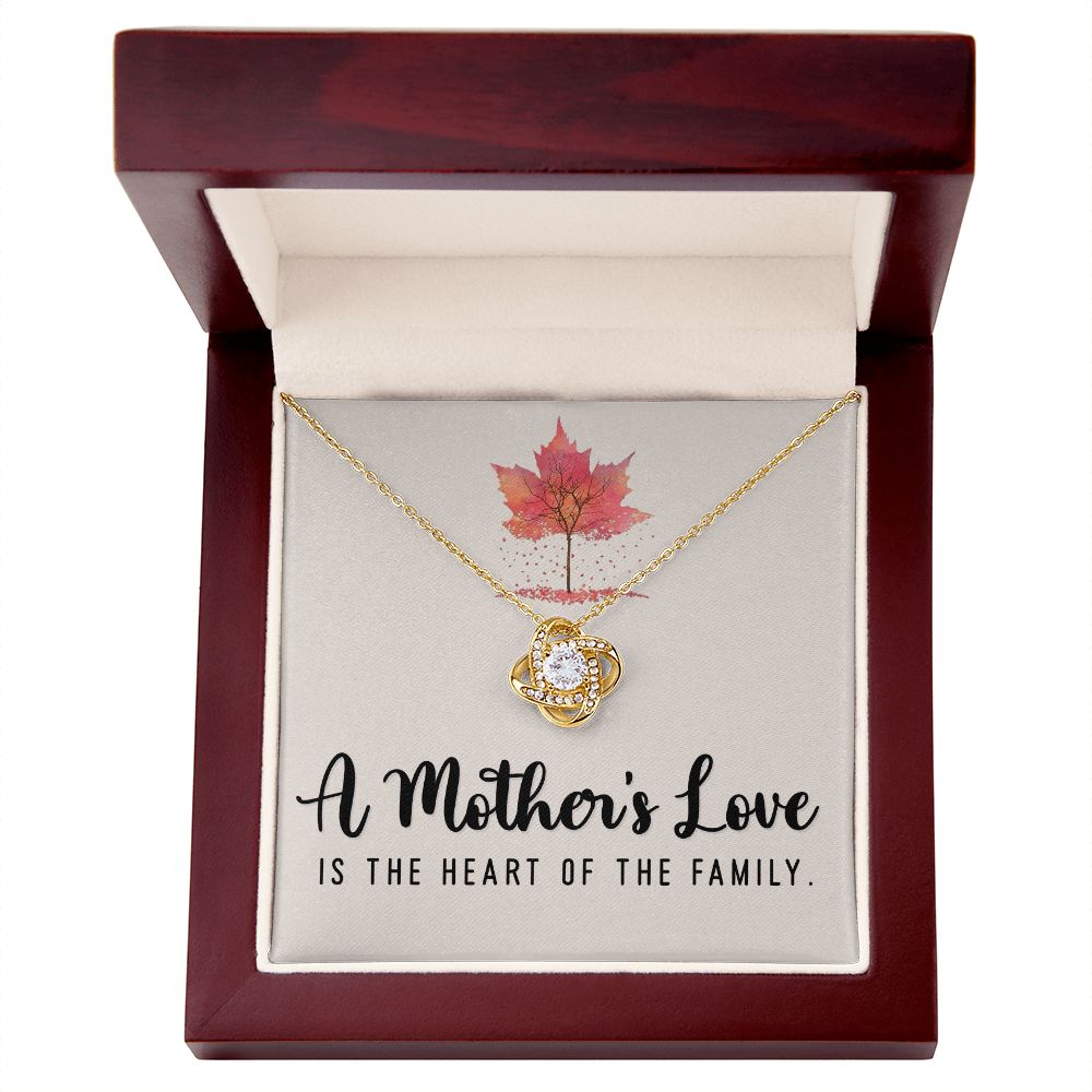 A Mother's Love is the Heart Love Knot Necklace | To Mother