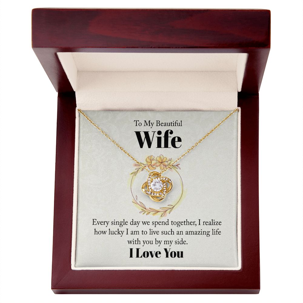 Every Single Day Love Knot Necklace | To Wife