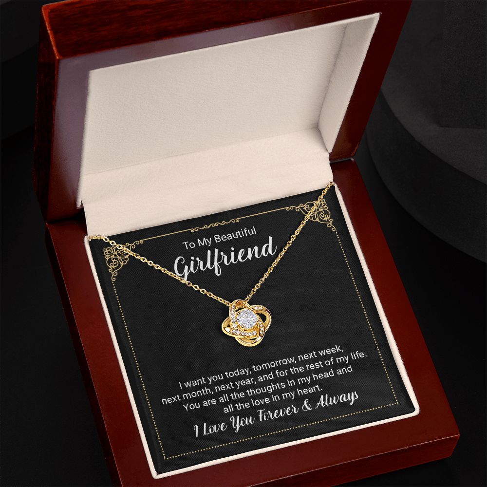 I Want You Love Knot Necklace | To Girlfriend