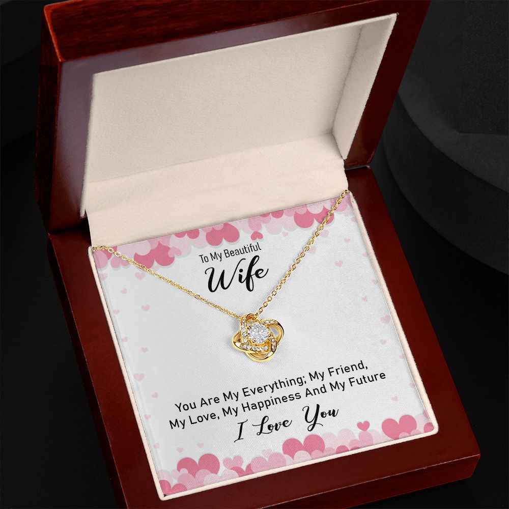 To My Wife, My Future Love Knot Necklace | To Wife