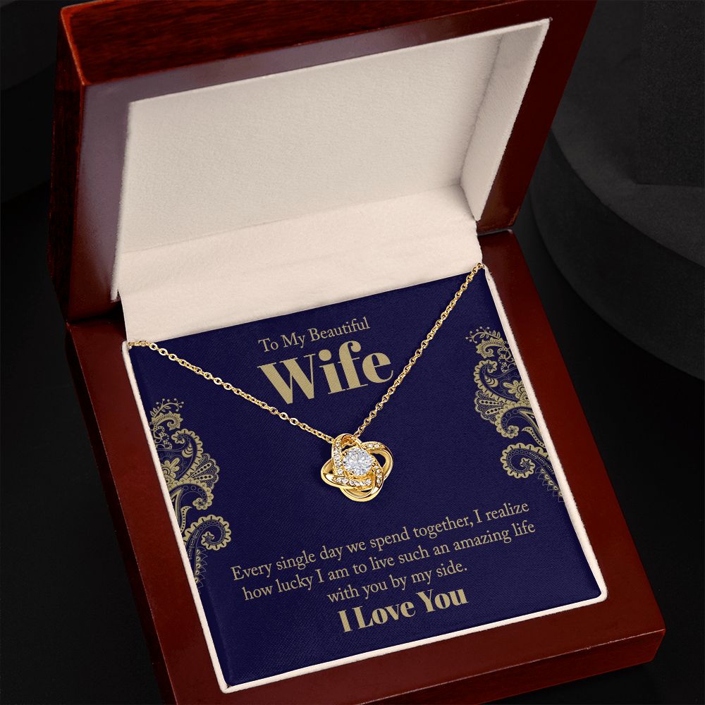 Every Single Day Love Knot Necklace | To Wife