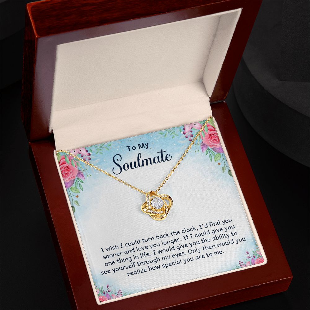 To My Soulmate, How Special You Are Love Knot Necklace | To Wife | To Girlfriend
