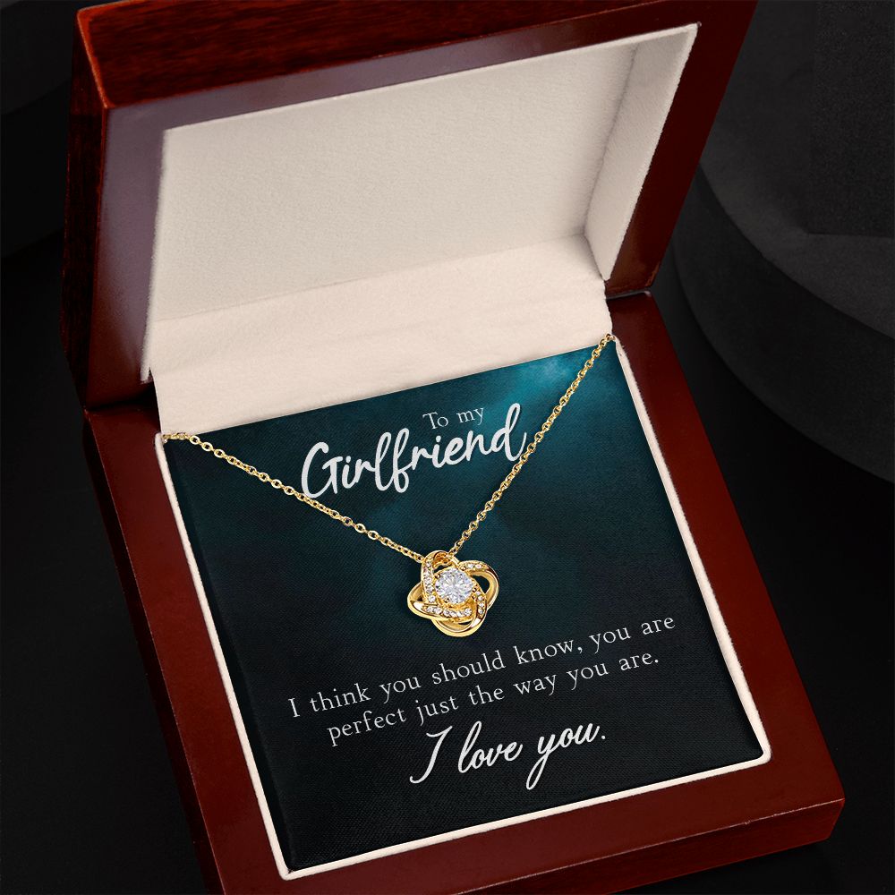 To My Girlfriend, You're Perfect Love Knot Necklace | To Girlfriend