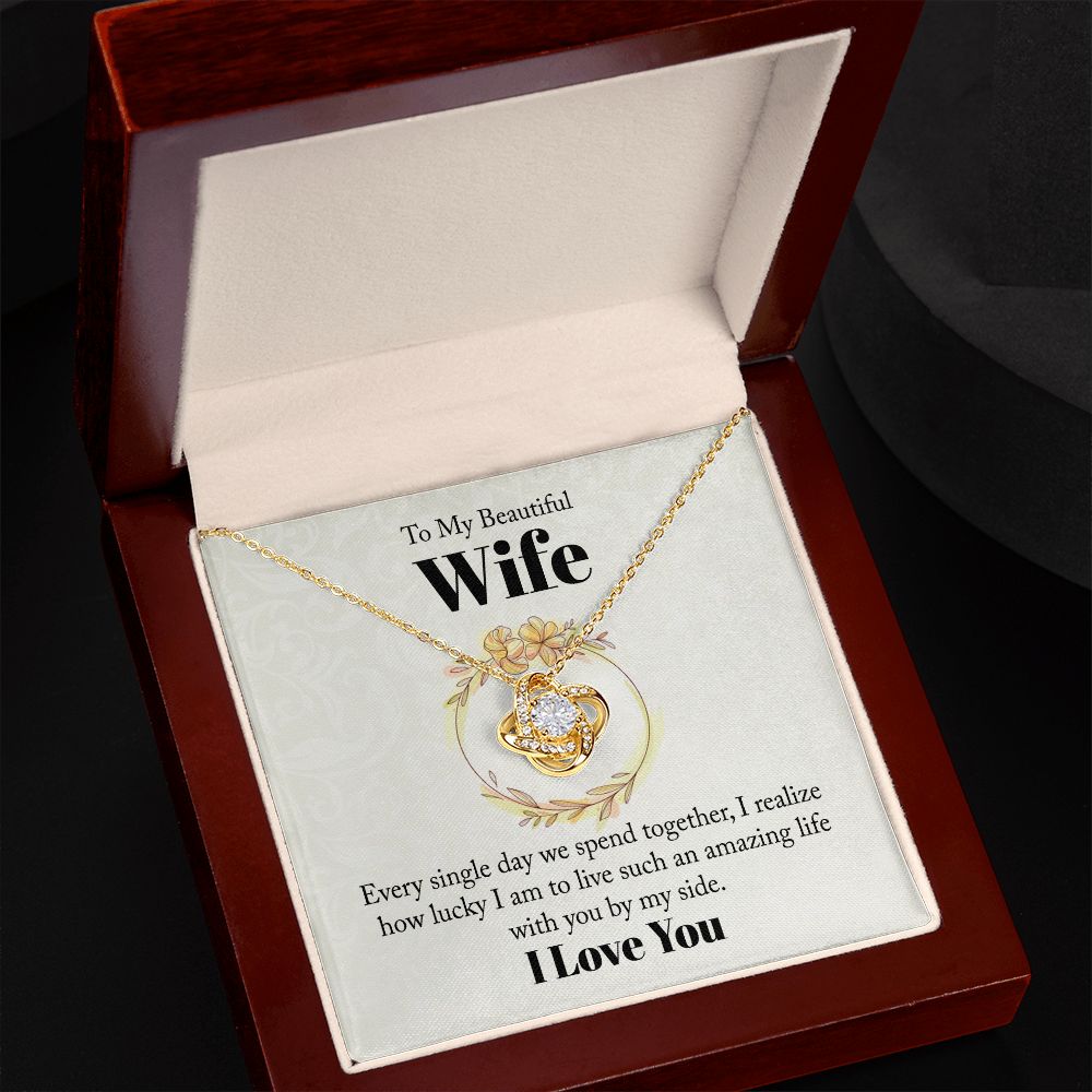 Every Single Day Love Knot Necklace | To Wife