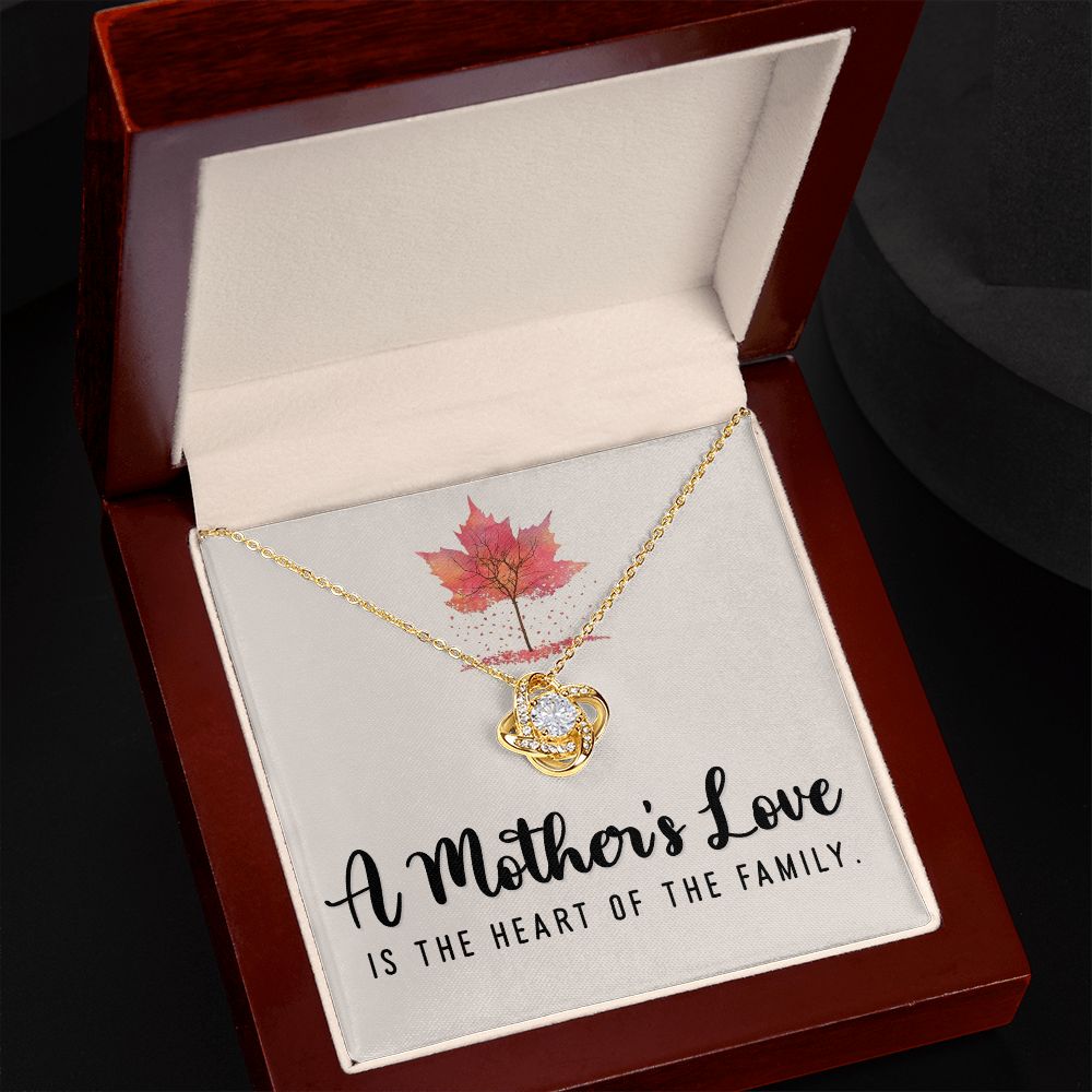 A Mother's Love is the Heart Love Knot Necklace | To Mother