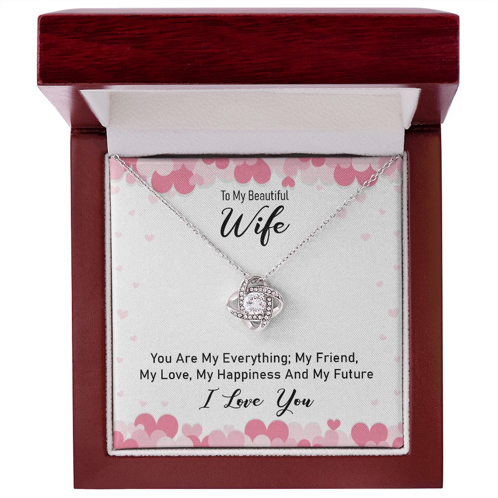To My Wife, My Future Love Knot Necklace | To Wife