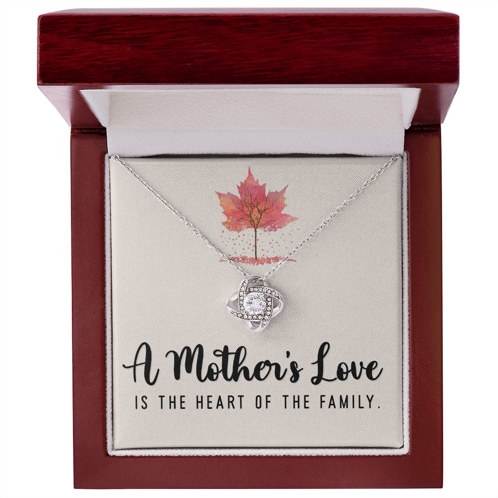 A Mother's Love is the Heart Love Knot Necklace | To Mother