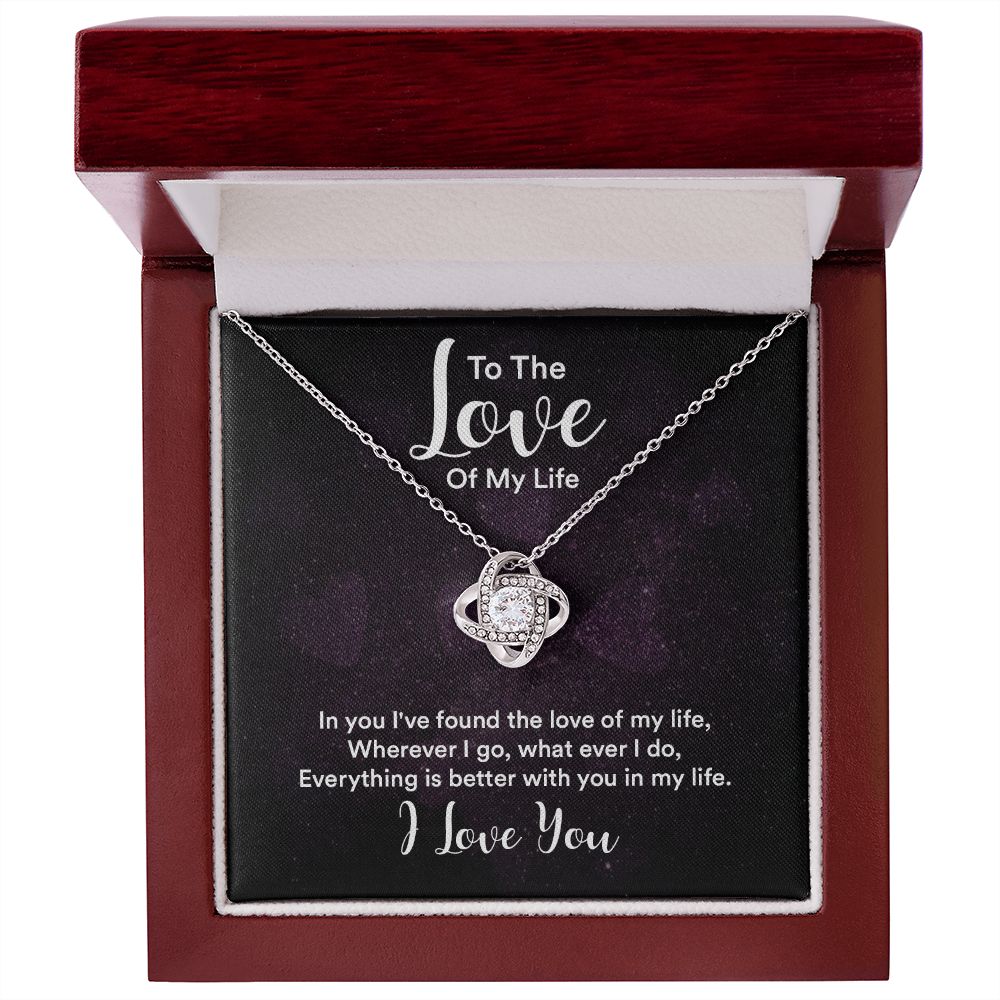 Everything Is Better Love Knot Necklace | To Wife | To Girlfriend