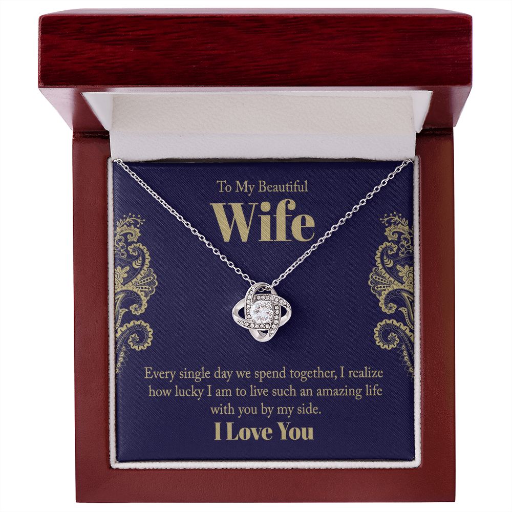 Every Single Day Love Knot Necklace | To Wife