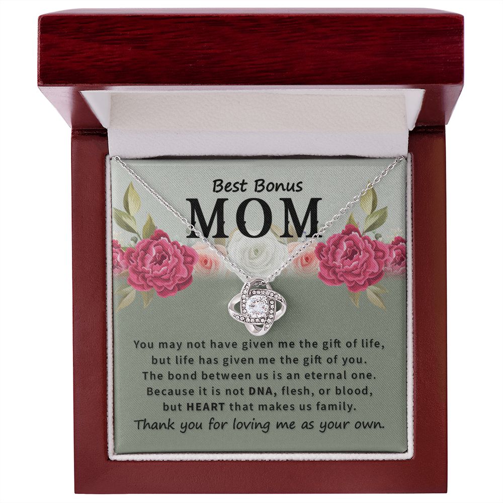 The Best Bonus Mom Love Knot Necklace | To Bonus Mom