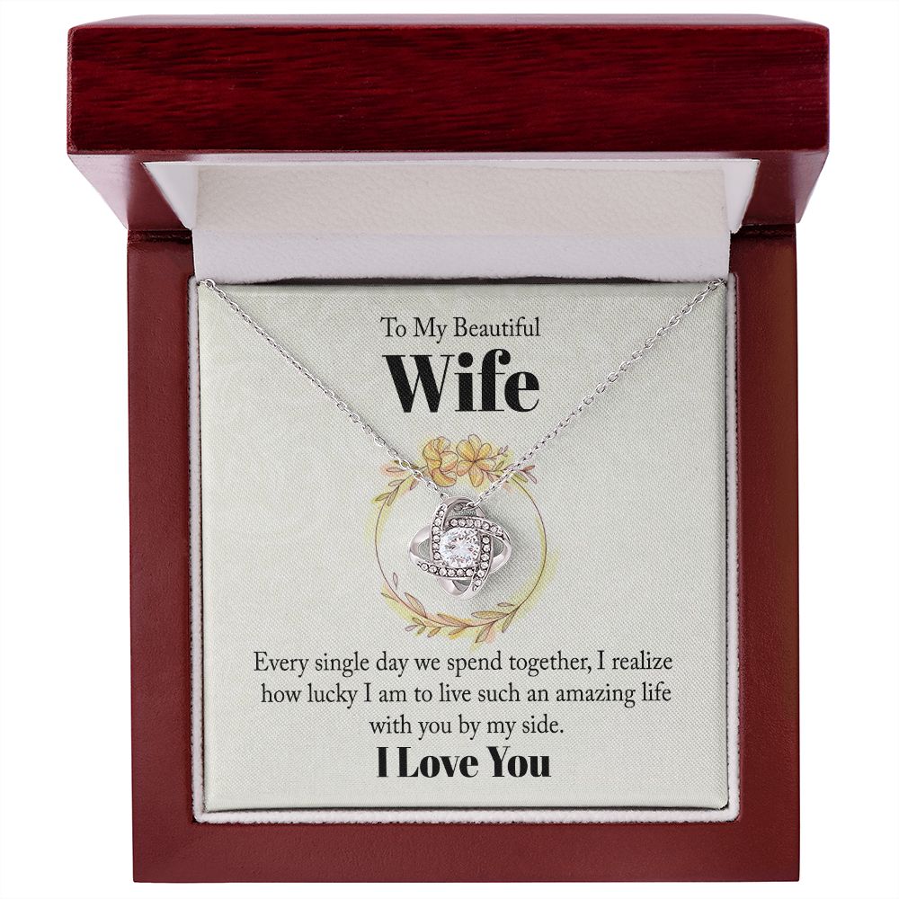 Every Single Day Love Knot Necklace | To Wife
