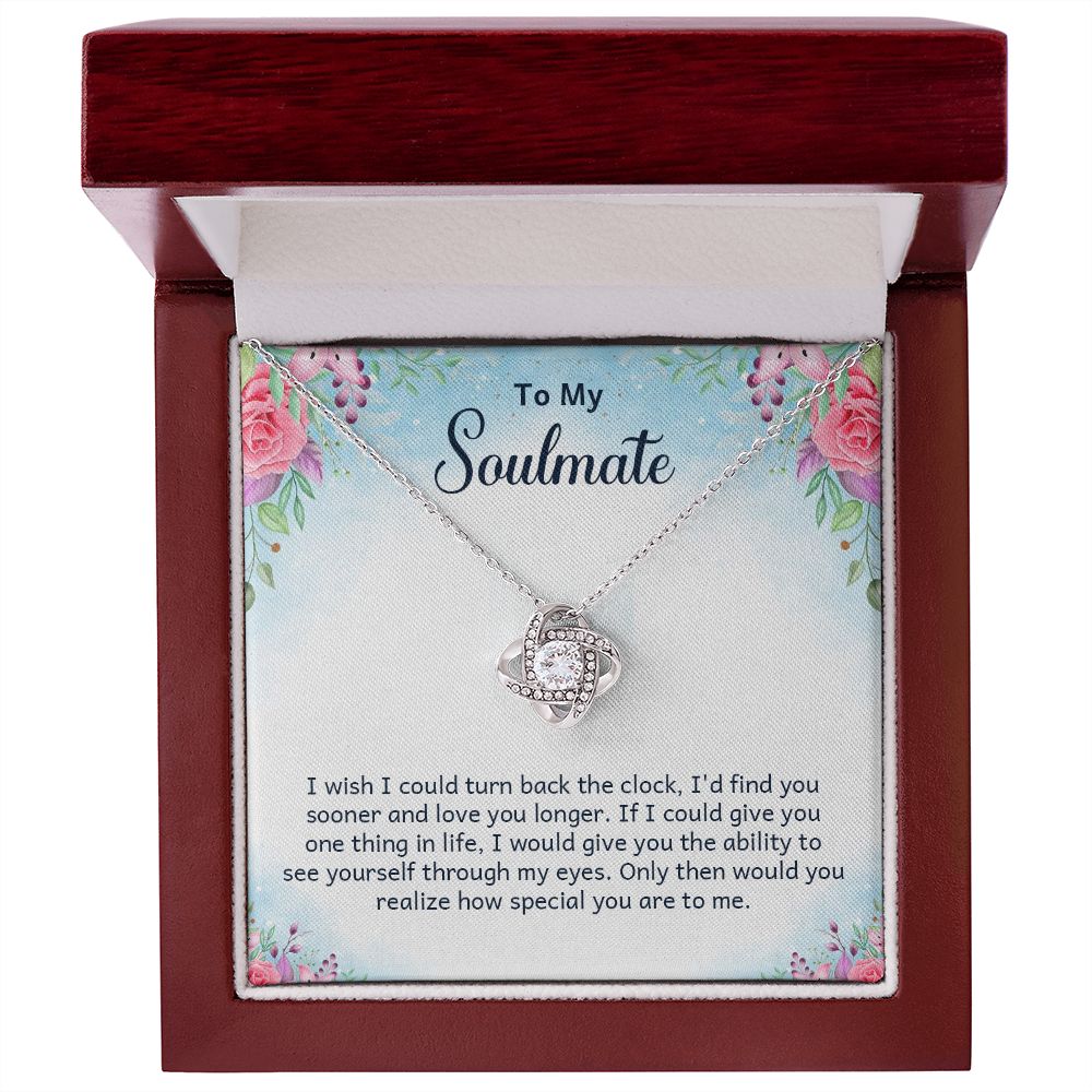 To My Soulmate, How Special You Are Love Knot Necklace | To Wife | To Girlfriend