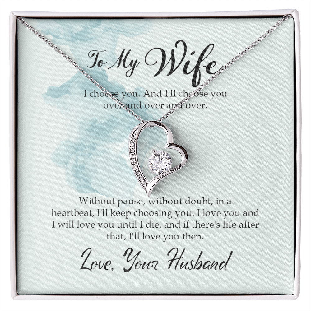 Without Pause Forever Gold Love Necklace | Anniversary Gift | Gift From Husband | Gift For Wife