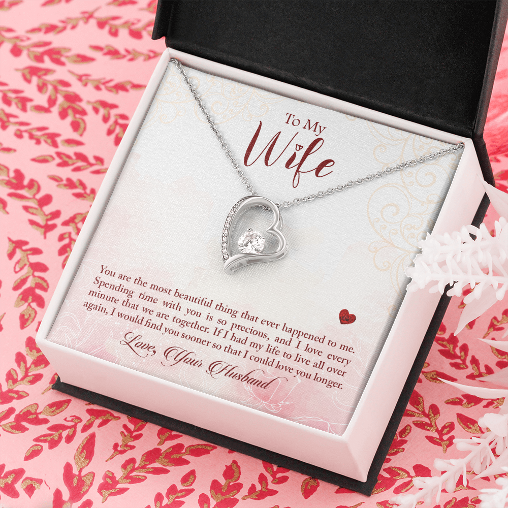 I Would Find You Sooner Forever Gold Love Necklace | Anniversary Gift | Gift From Husband | Gift For Wife