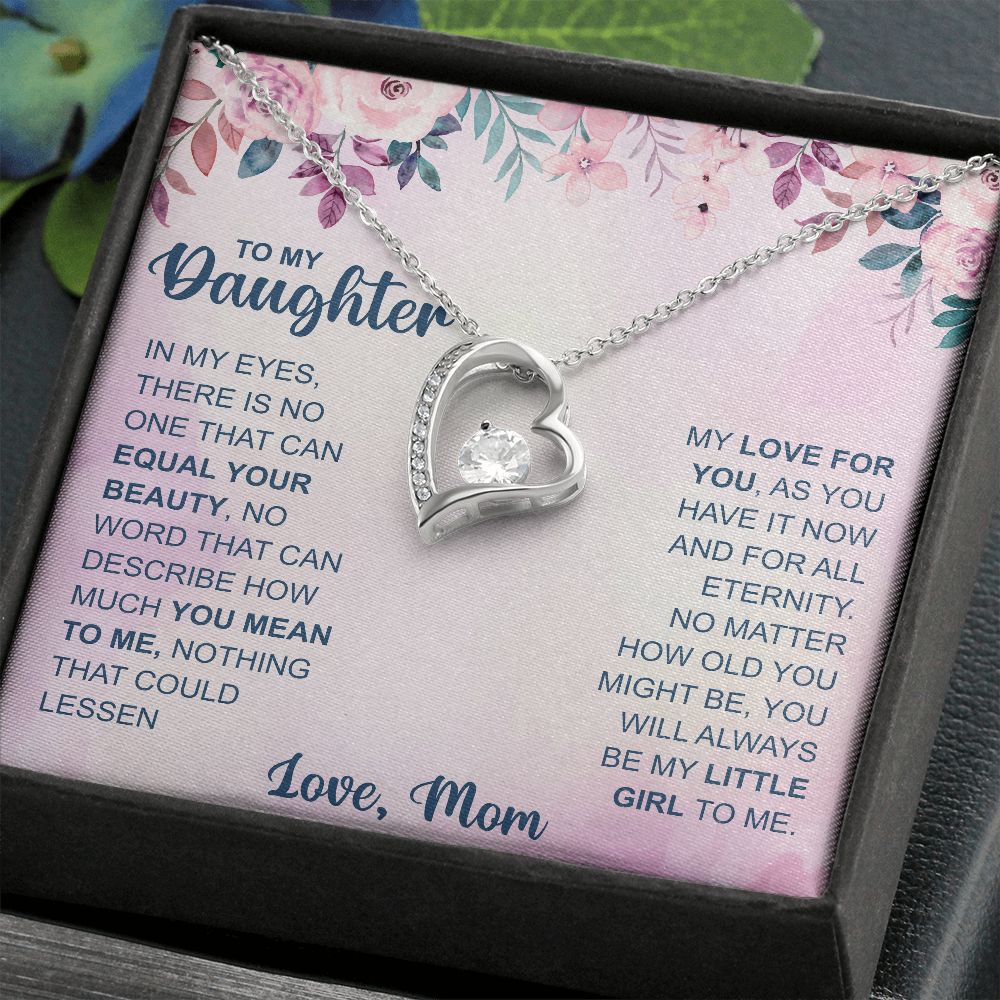 To Daughter, In My Eyes Forever Love Necklace | From Mom