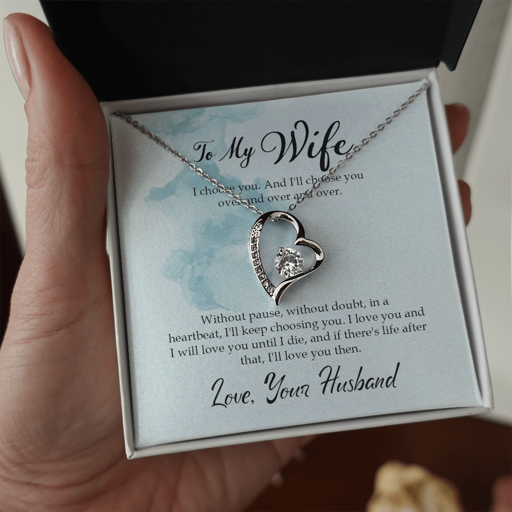 Without Pause Forever Gold Love Necklace | Anniversary Gift | Gift From Husband | Gift For Wife