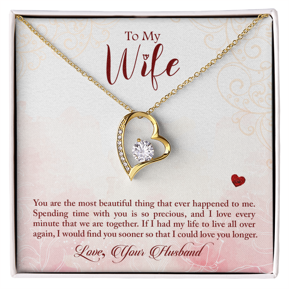 I Would Find You Sooner Forever Gold Love Necklace | Anniversary Gift | Gift From Husband | Gift For Wife