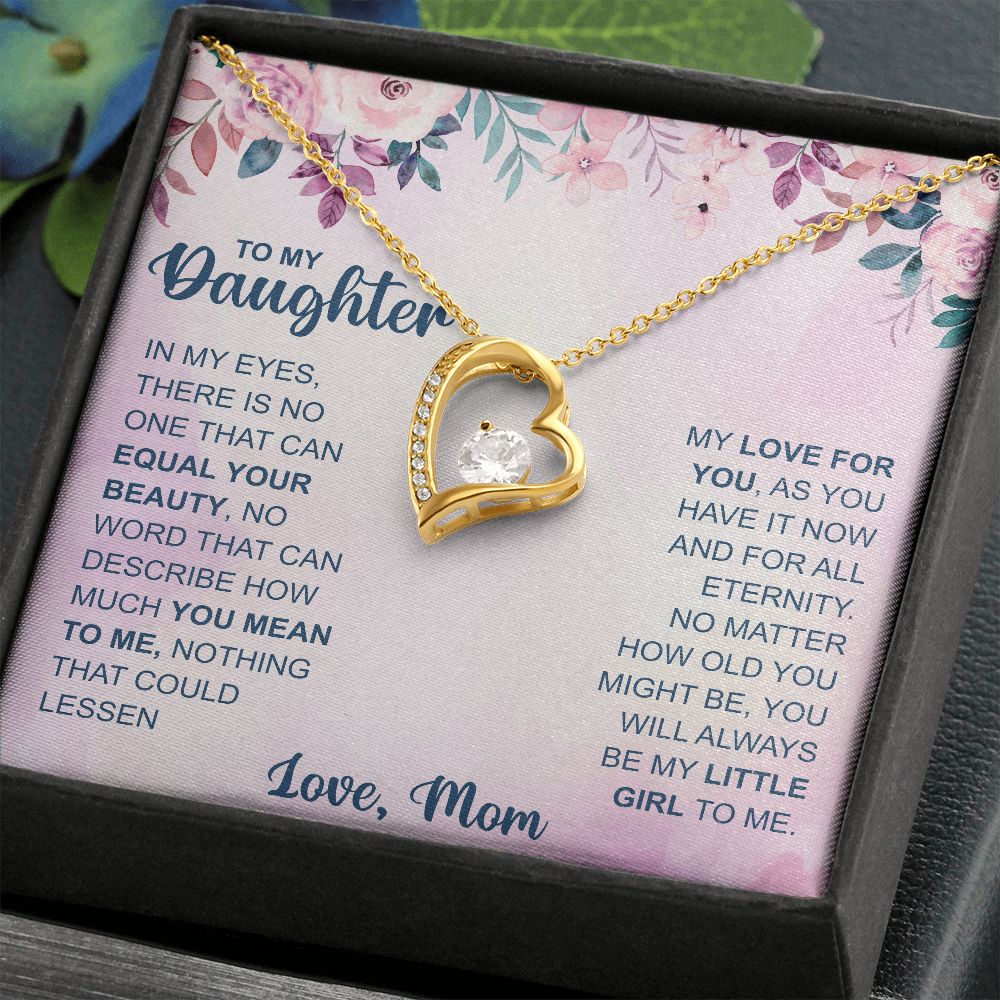 To Daughter, In My Eyes Forever Love Necklace | From Mom