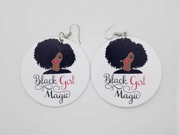 Black Girl Magic Earrings - Marvel Hairs