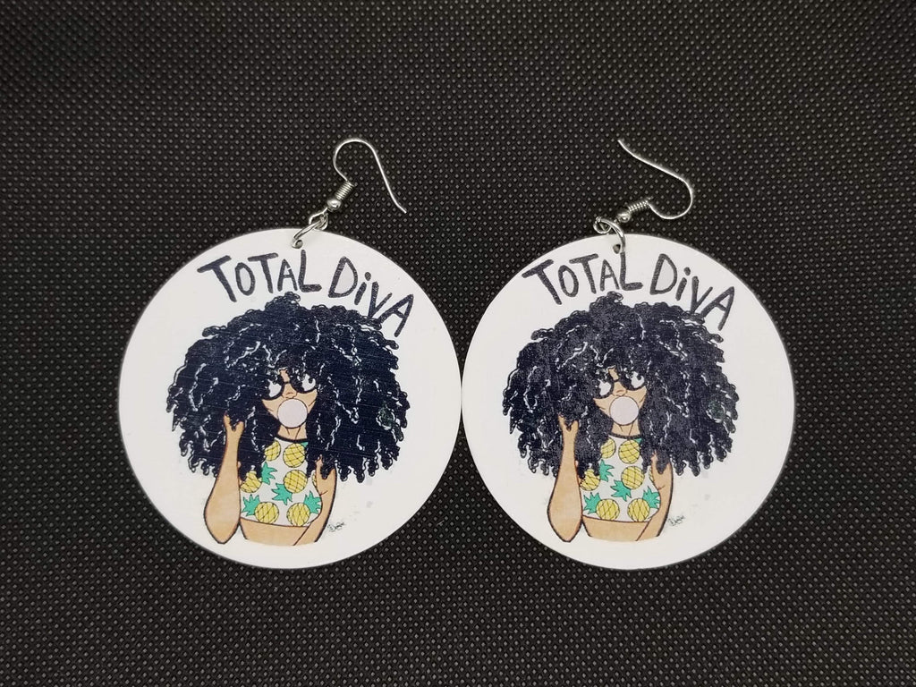 Total Diva Earrings - Marvel Hairs