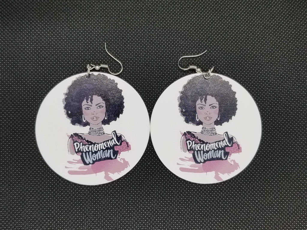 Phenomenal Woman Earrings - Marvel Hairs