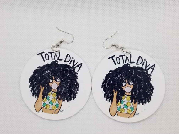 Total Diva Earrings - Marvel Hairs