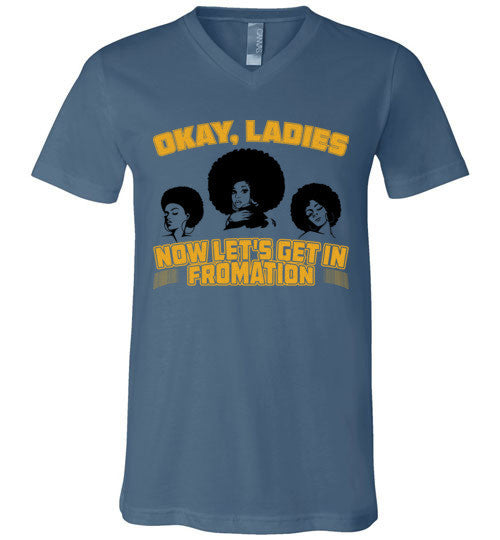 Let's Get In Fromation Women's V-Neck T-Shirt - Marvel Hairs