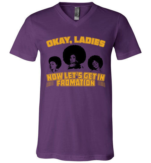 Let's Get In Fromation Women's V-Neck T-Shirt - Marvel Hairs