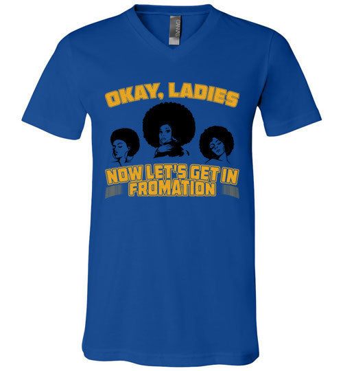 Let's Get In Fromation Women's V-Neck T-Shirt - Marvel Hairs