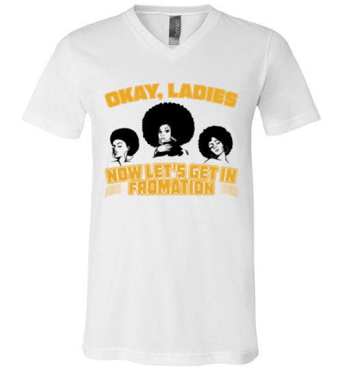 Let's Get In Fromation Women's V-Neck T-Shirt - Marvel Hairs