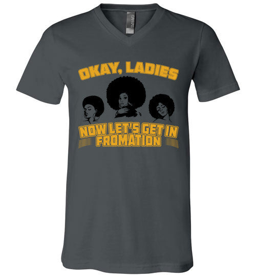 Let's Get In Fromation Women's V-Neck T-Shirt - Marvel Hairs