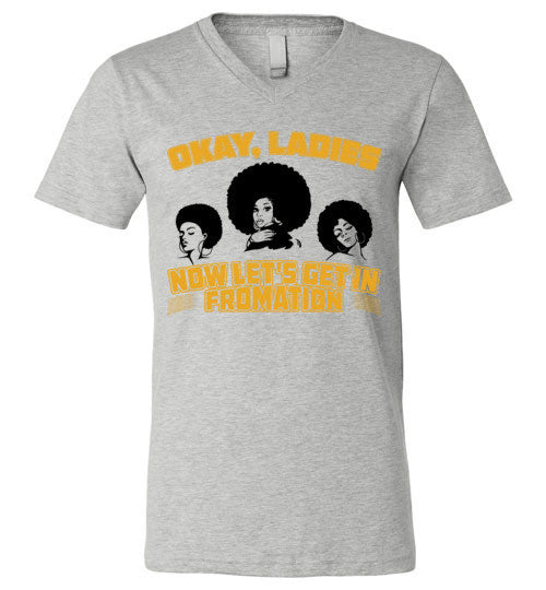 Let's Get In Fromation Women's V-Neck T-Shirt - Marvel Hairs