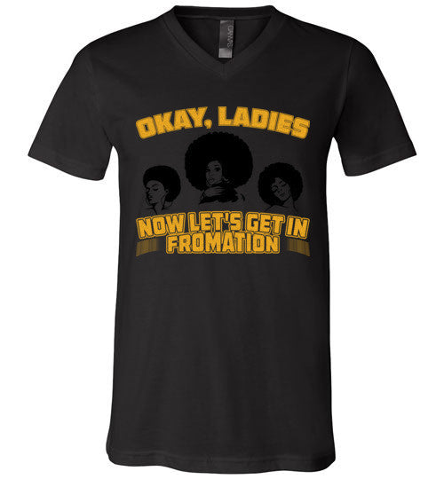 Let's Get In Fromation Women's V-Neck T-Shirt - Marvel Hairs